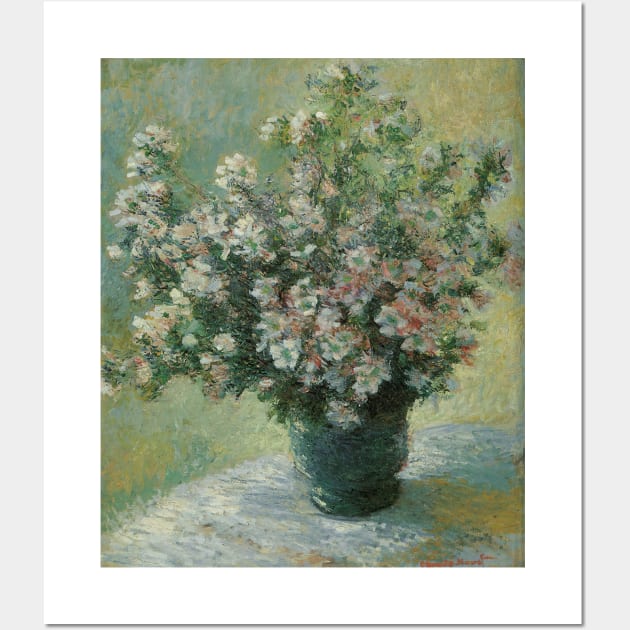 Vase of Flowers by Claude Monet Wall Art by MasterpieceCafe